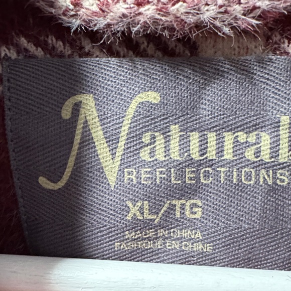 Natural Reflections Women’s Maroon Checkered Jacket - Picture 2 of 3